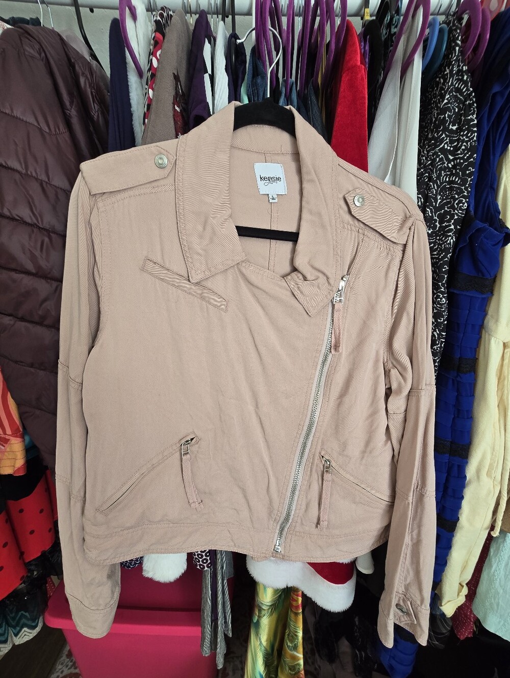Kensie Jeans Lavendar Lyocell Jacket - L
